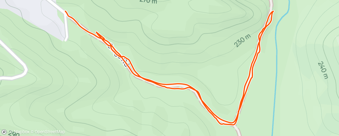 Map of the activity, Morning Walk